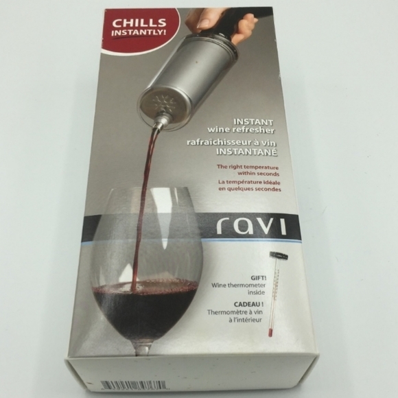 ravi Dining Ravi Instant Wine Chiller With Thermometer Poshmark